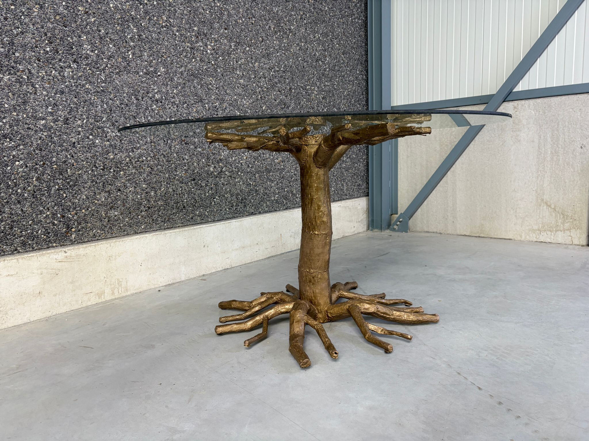Table à manger en branche d'arbre, années 1980