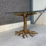 Table à manger en branche d'arbre, années 1980