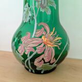 Art Nouveau vase in hand-painted blown glass – Legras style
