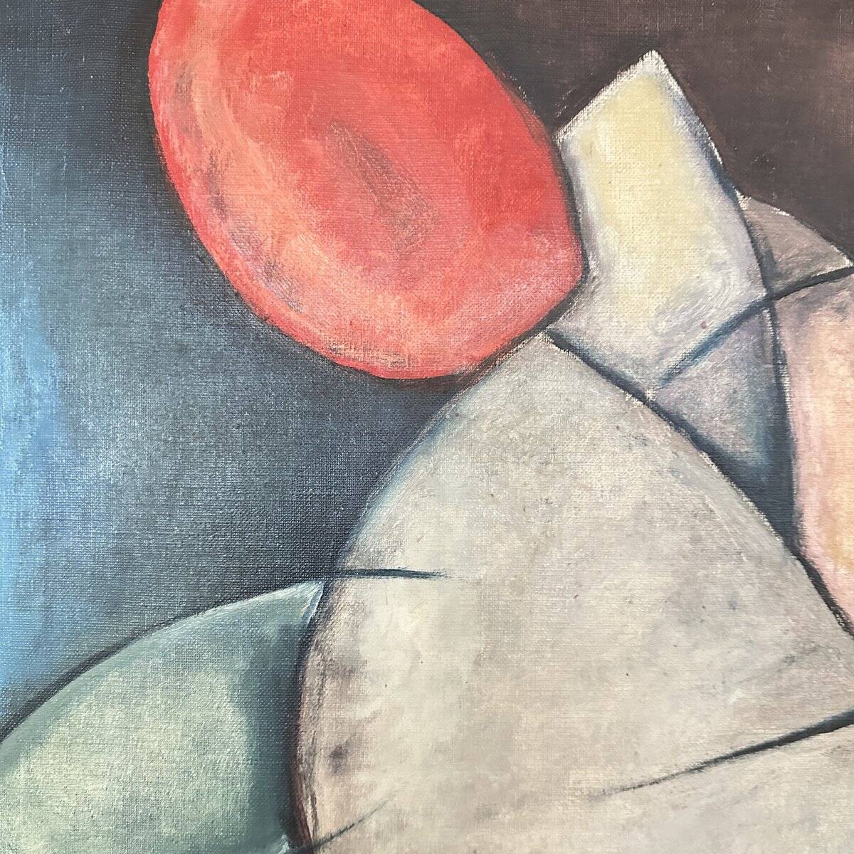 Bayer, Abstract Geometric Composition, 1954, Oil