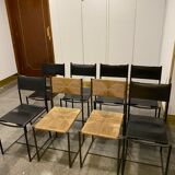 8 chaises "101"  spaghetti par Giandomenico Belotti, Alias