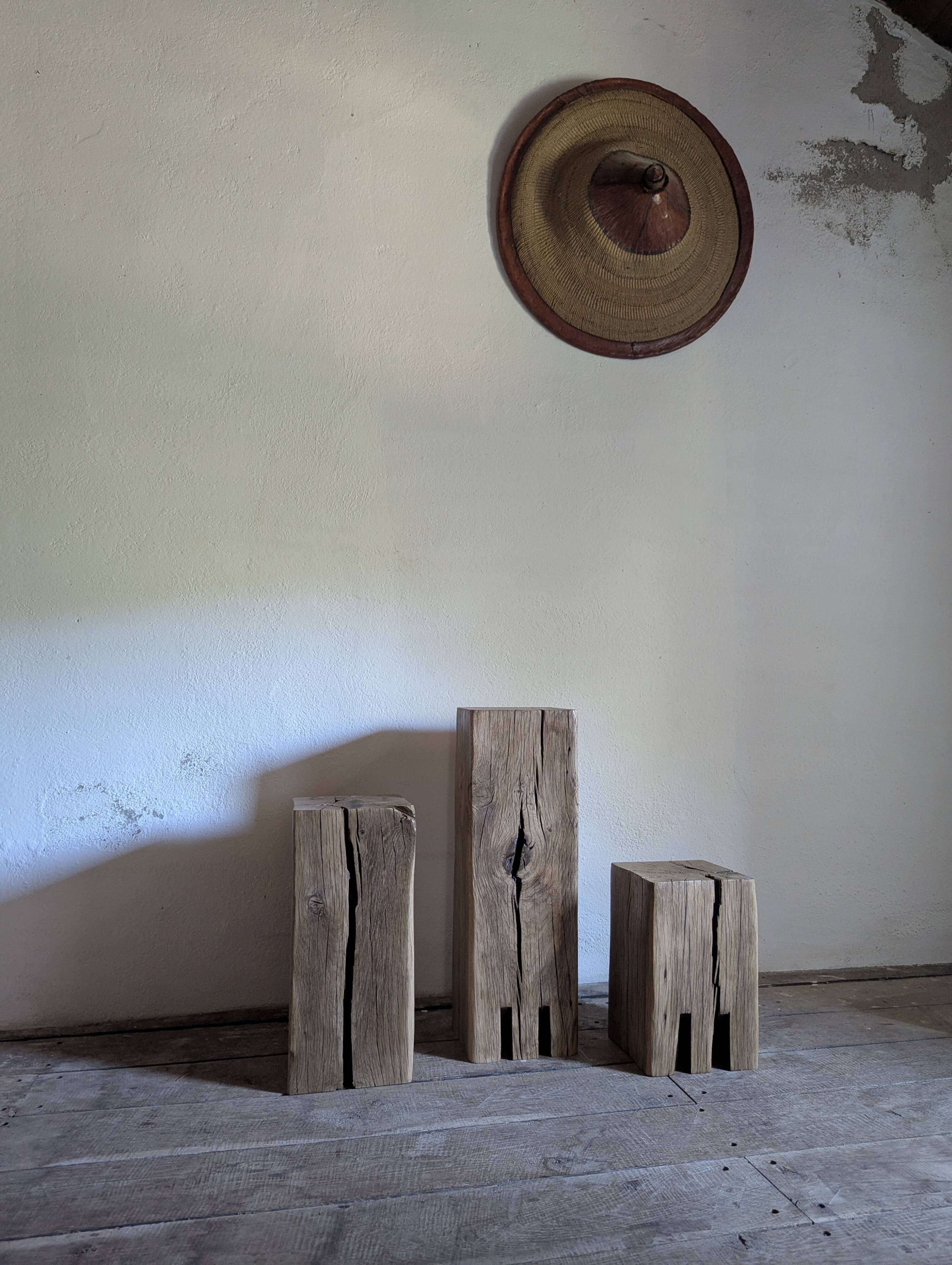 3 monoliths, ancient oak columns