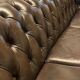 Brown leather Chesterfield vintage Sofa