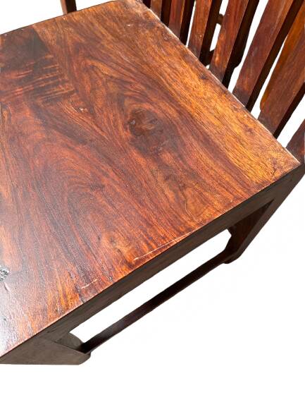 Set of six teak chairs