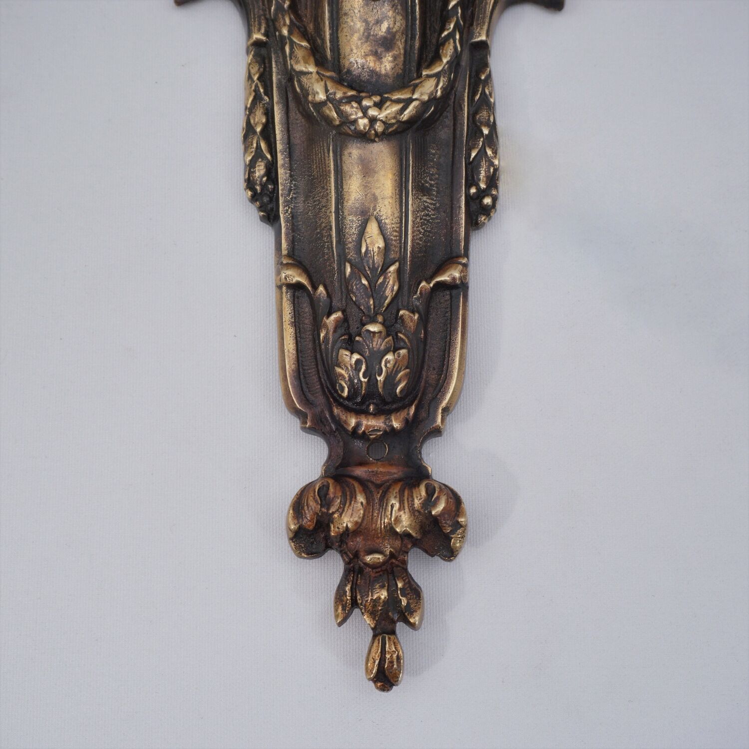Pair antique sconces wall lights LB Deposé Leboullanger Freres, gilt bronze, 1900 ca, French