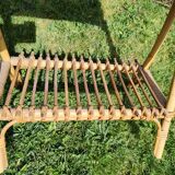 Bamboo and rattan bedside table