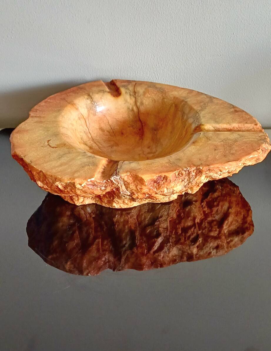 Alabaster ashtray from the 1970s