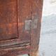 Antique wooden cabinet with 1 door, storage unit, bonnetière, kitchen furniture.