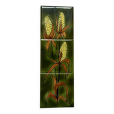 Painted ceramic panel