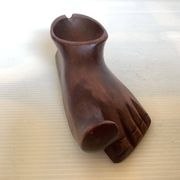 Baguier vide poche cendrier pied en bois