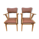 Paire de fauteuils bridges années 50