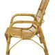 Italian rattan armchair, French Riviera style; Bohemian style side table