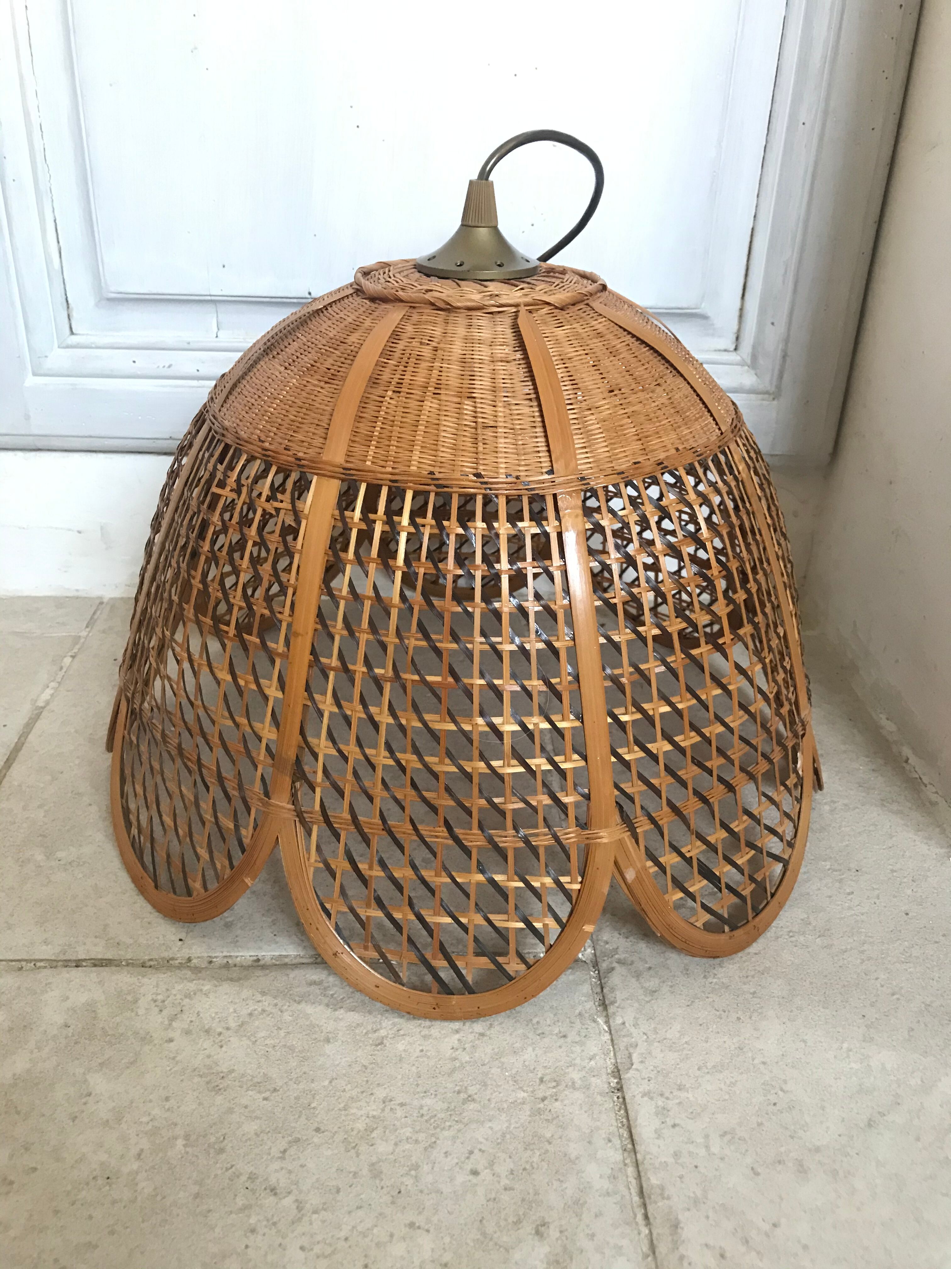 Vintage rattan hanging