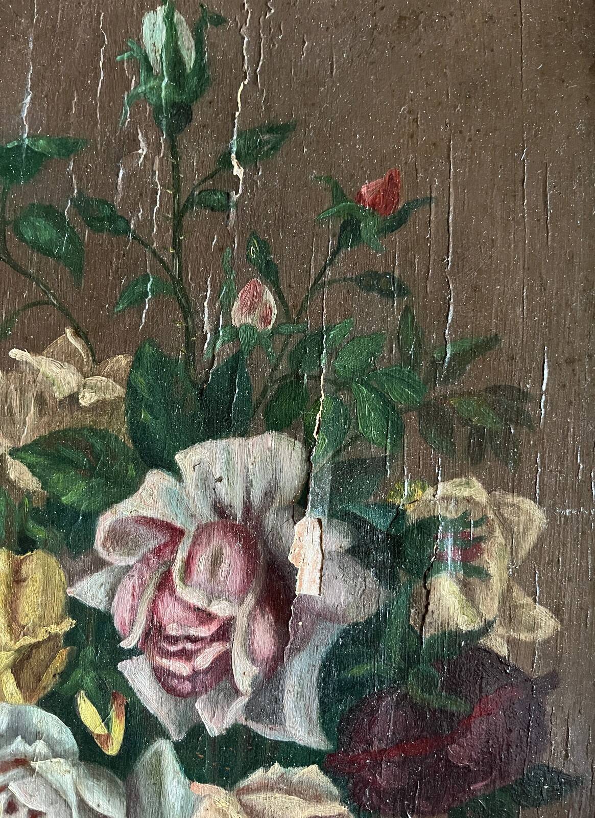 Paintings during HSP Flowers 1897 signed for restoration