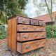 Commode En Bois Naturel D’époque XVIII Eme Siècle, Travail étranger