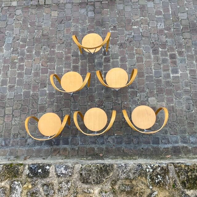 Set of 6 Chairs "Revers" by Andrea Branzi