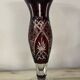 Dark Red Bohemian Crystal Soliflore Vase