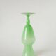 Opaline vase, apple green, 1970 - 30 x 9.5 cm