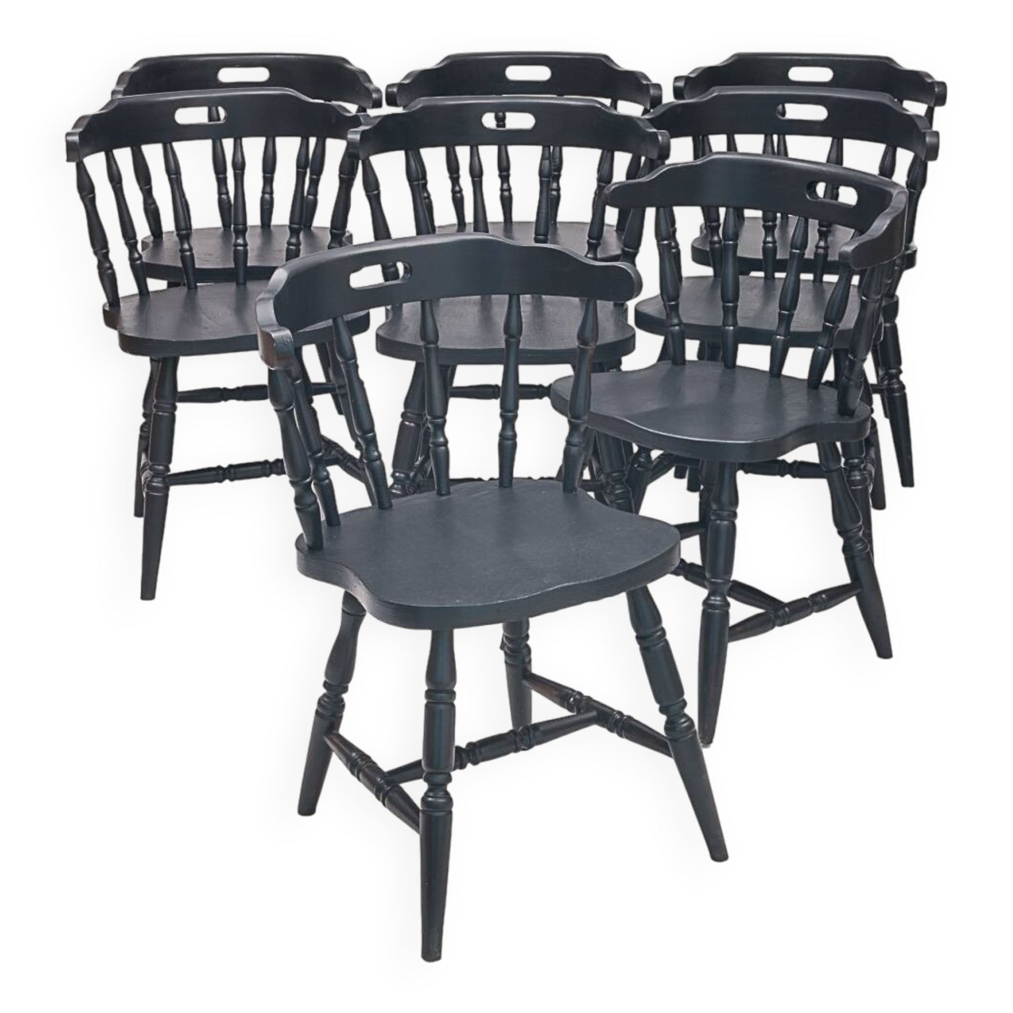 Set de 8 chaises bistrot "Cabriolet"