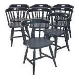 Set of 8 "Cabriolet" bistro chairs