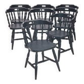 Set of 8 "Cabriolet" bistro chairs