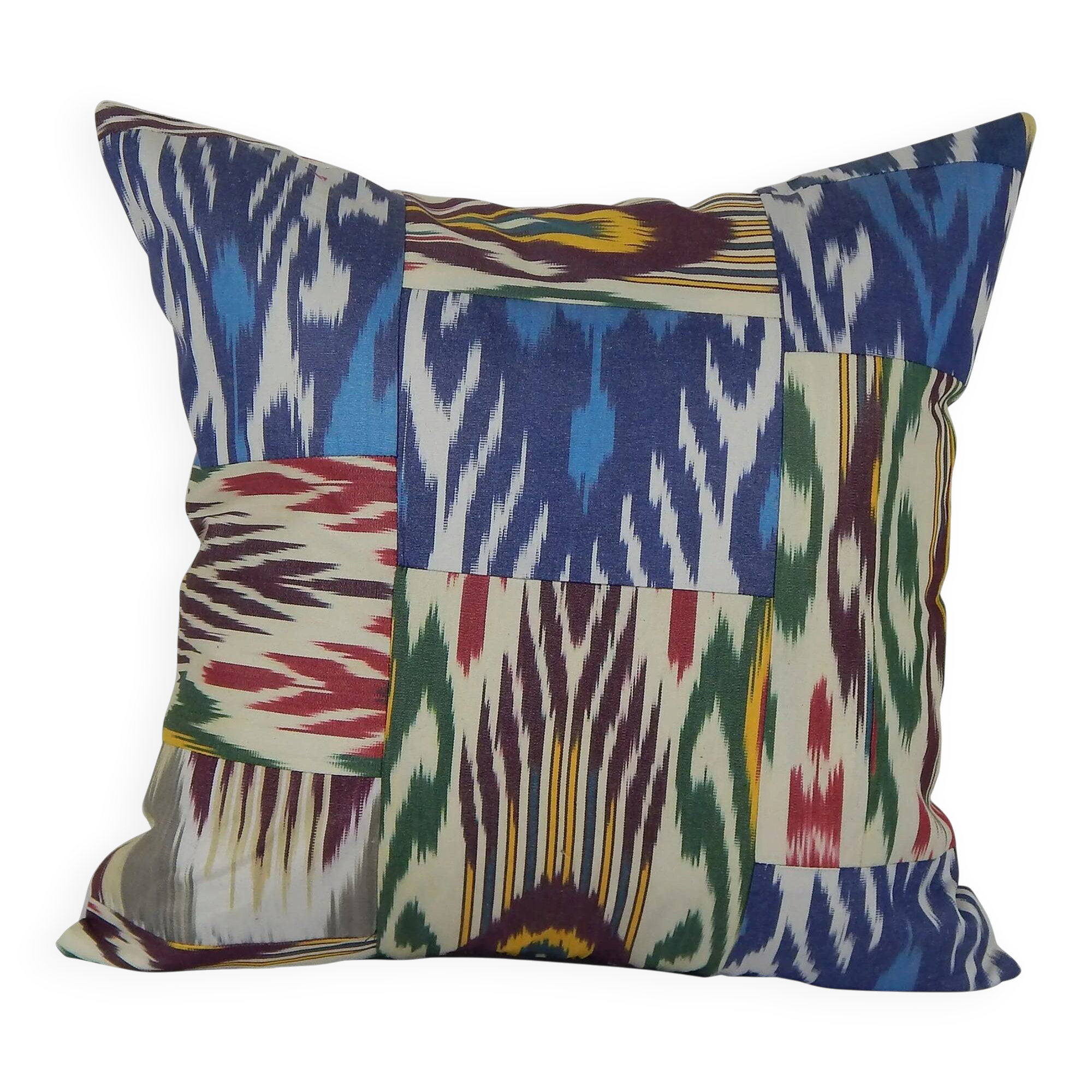 Vintage ikat cushion cover 51x51 cm