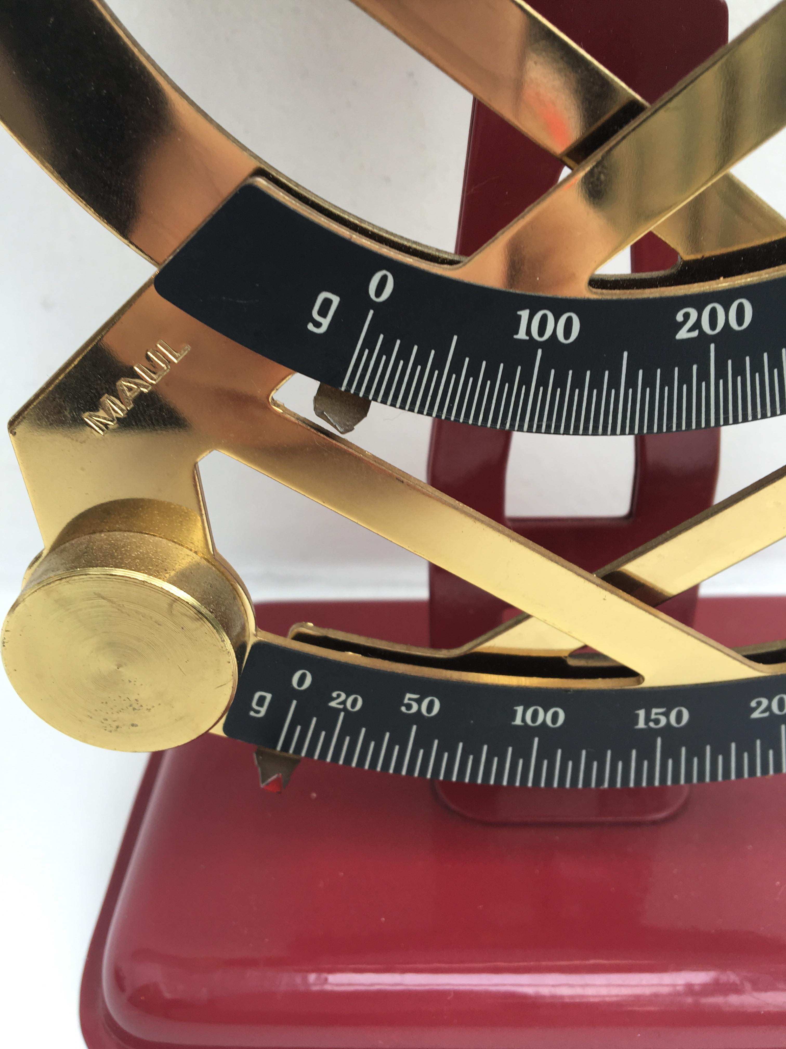 Balance postale allemande en laiton par J.Maul années 30