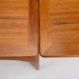 Extendable dining table in teak by Johannes Andersen for Uldum Møbelfabrik