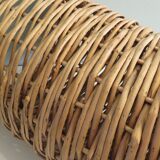 Vintage wicker umbrella stand