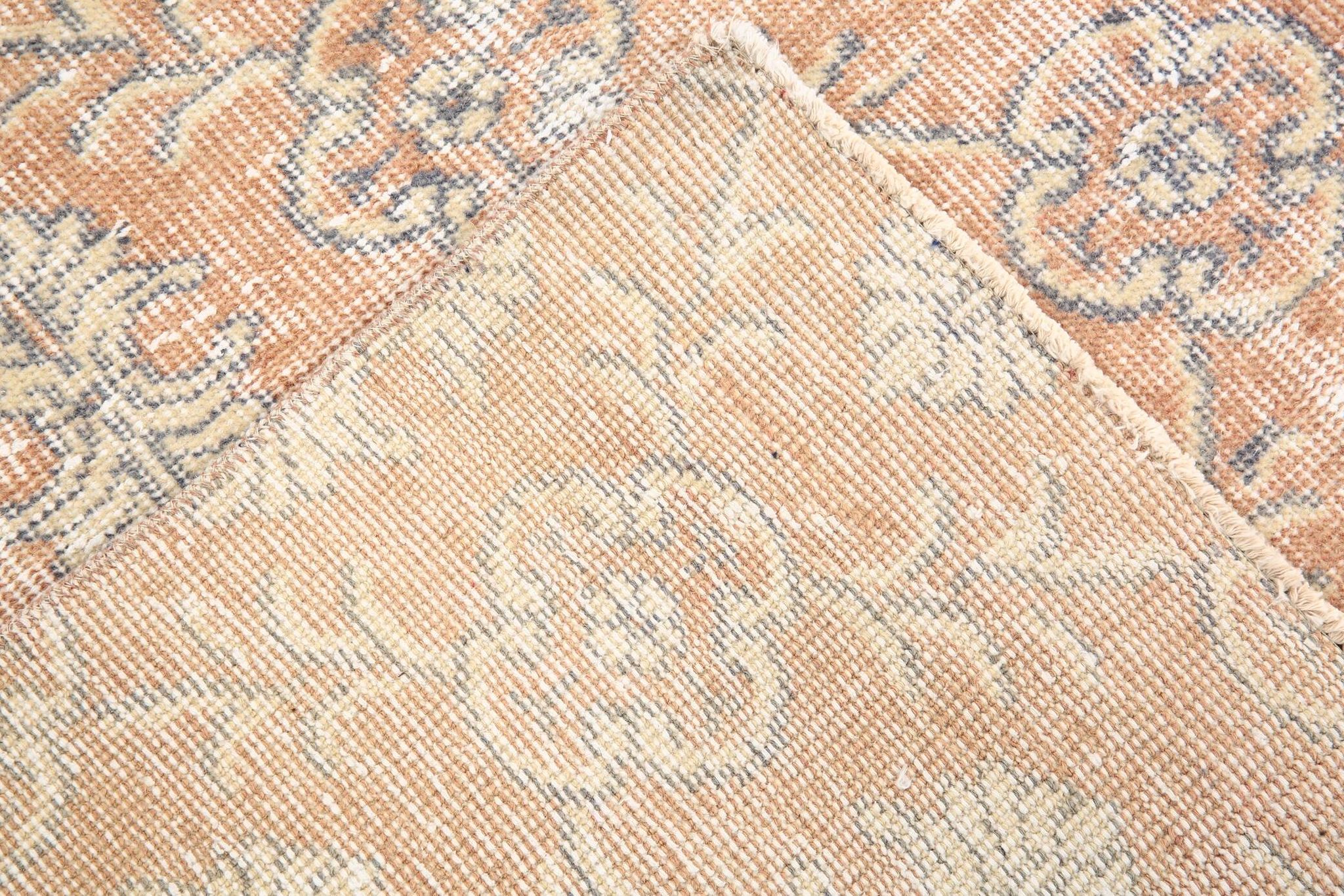7x11 Muted Orange Classic Vintage Rug, 217x336Cm