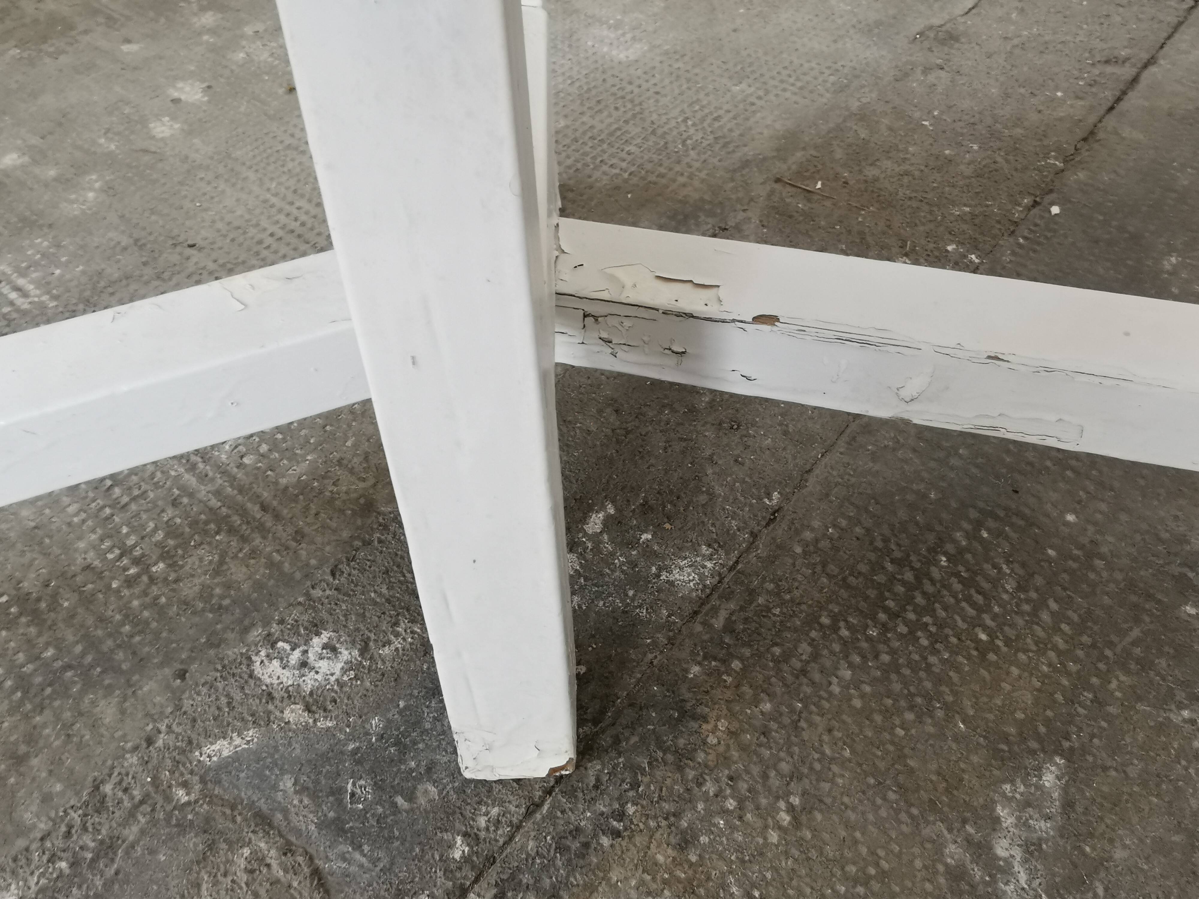 Pair of benches in white fir