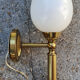 Pair neo classic golden brass sconces 50s
