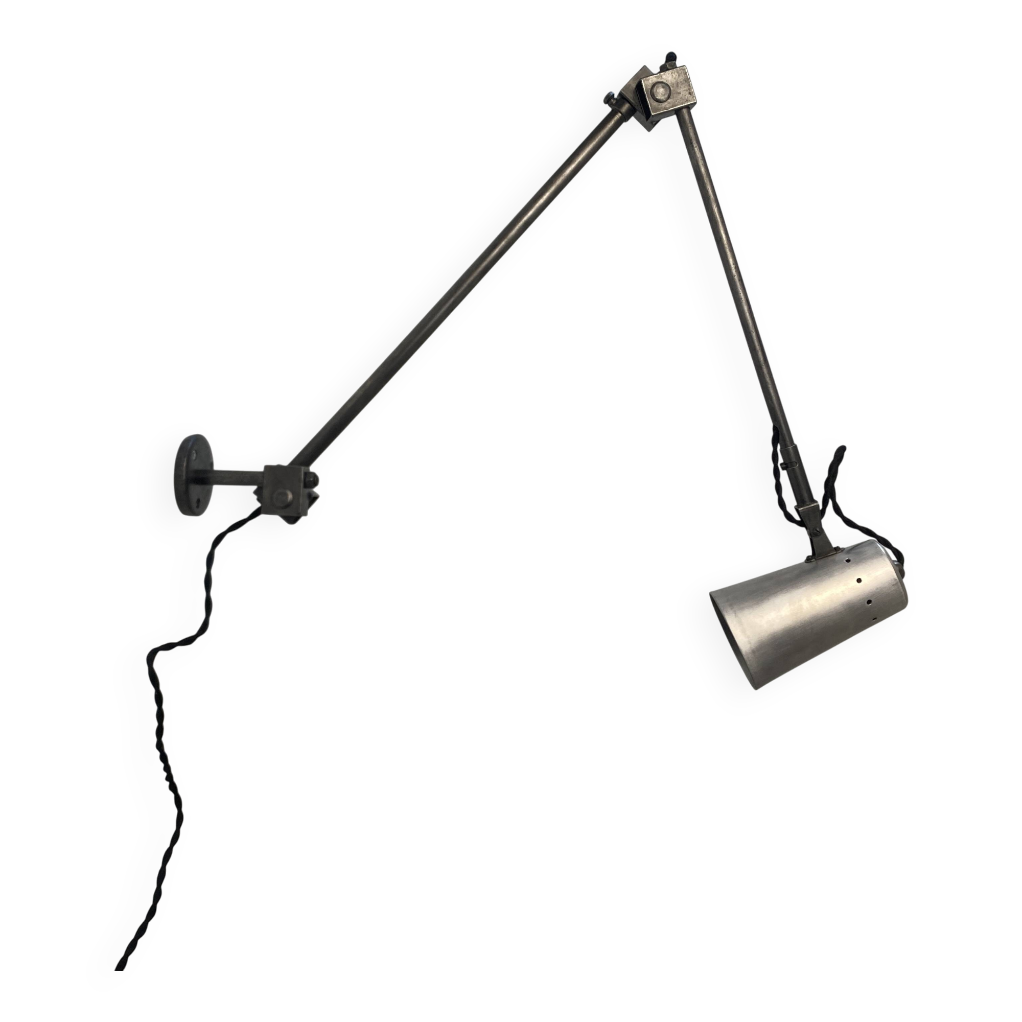 Vintage industrial workshop wall light from the 1950s.