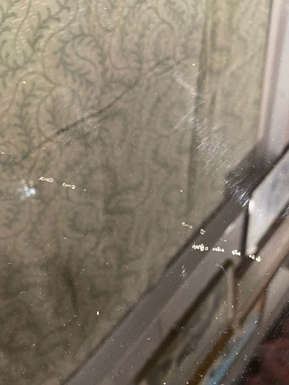 Iron coffee table and black glass. Good general condition