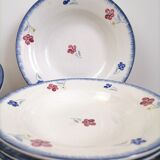 Lot de 4 assiettes creuses Digoin Sarreguemines