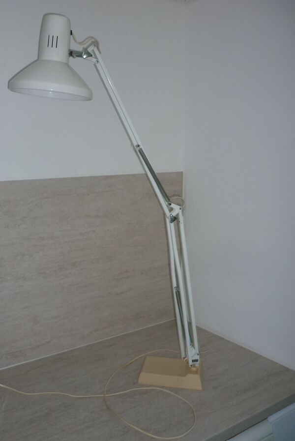 lampe d'architecte Ledu 2 bras sur socle