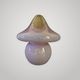Mushroom table lamp in glass Signed Murano Vetri Italy 70's mushroom l