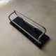 Vintage coat rack 1960s chrome black wall rack