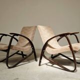 Pair of Art Deco armchairs by Jan Vanek 1930