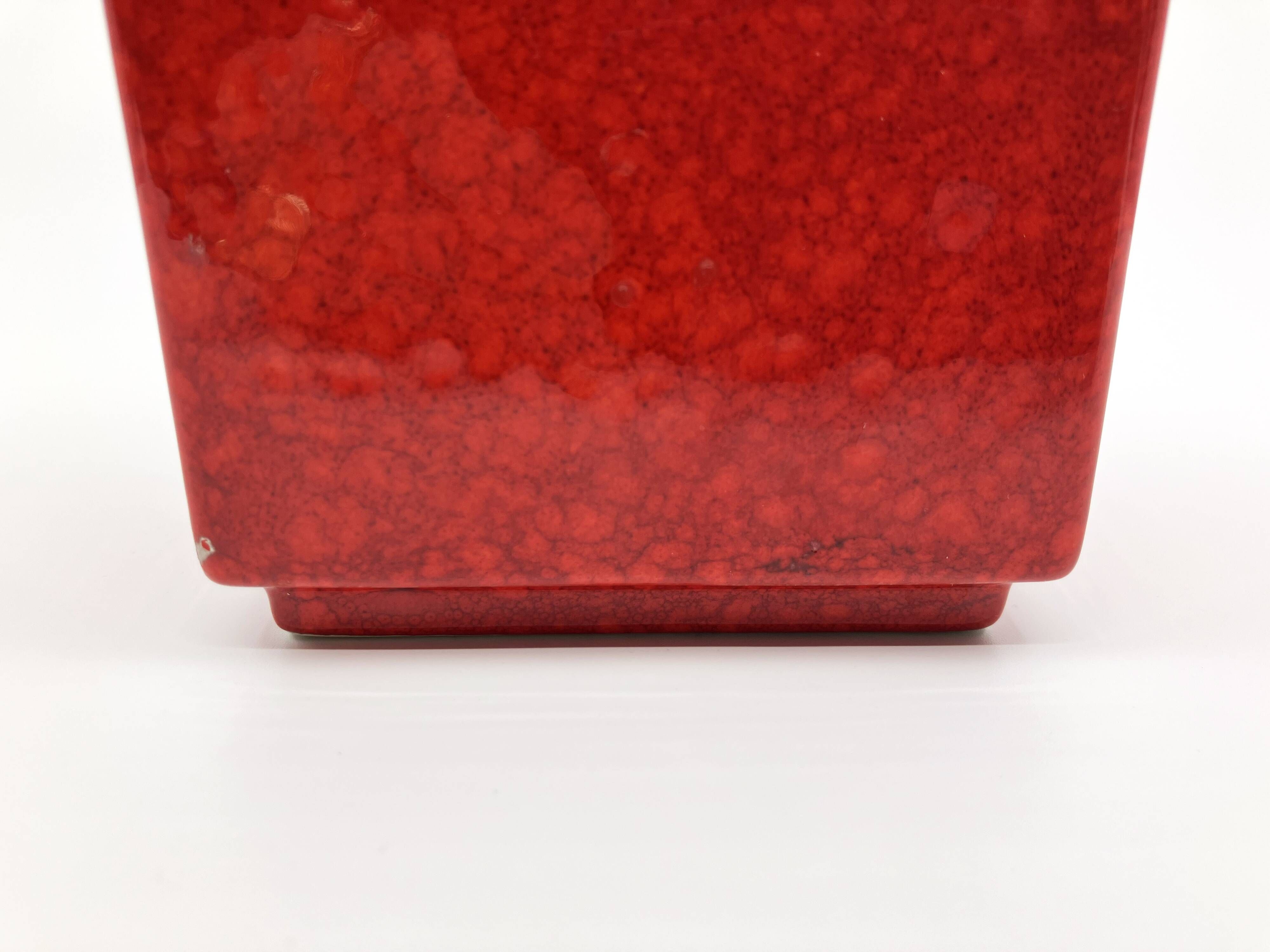 Vase with 2 necks by Roberto Rigon for Bertoncello • Italy • Circa 1970