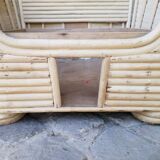 Pair of rattan armchairs