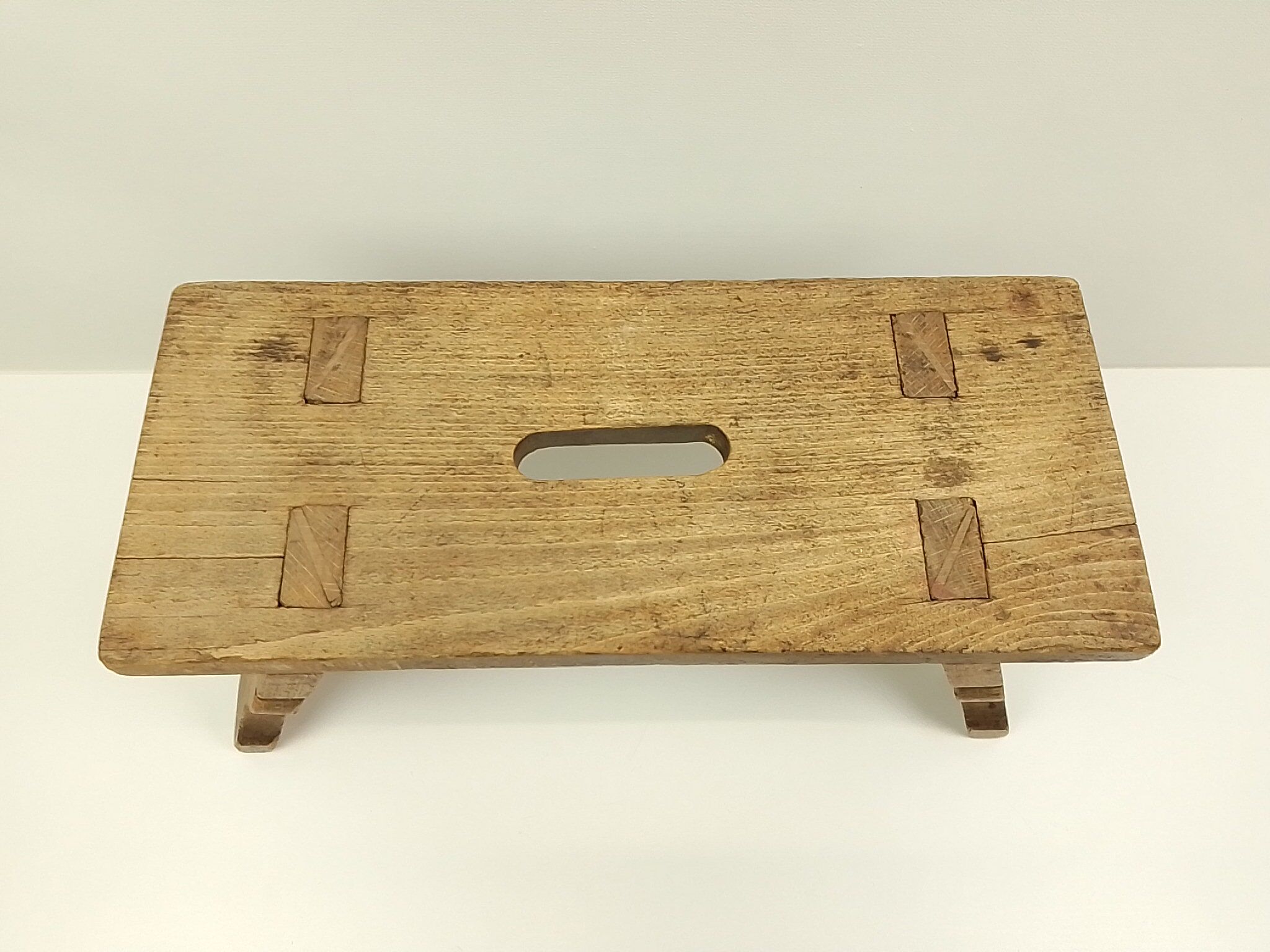 Rectangular wooden step