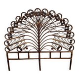 Tête de lit en rotin peacock