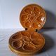 5 oyster or brown shell plates in good condition