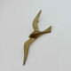Seagull, bird, swallow, brass wall decoration 1970