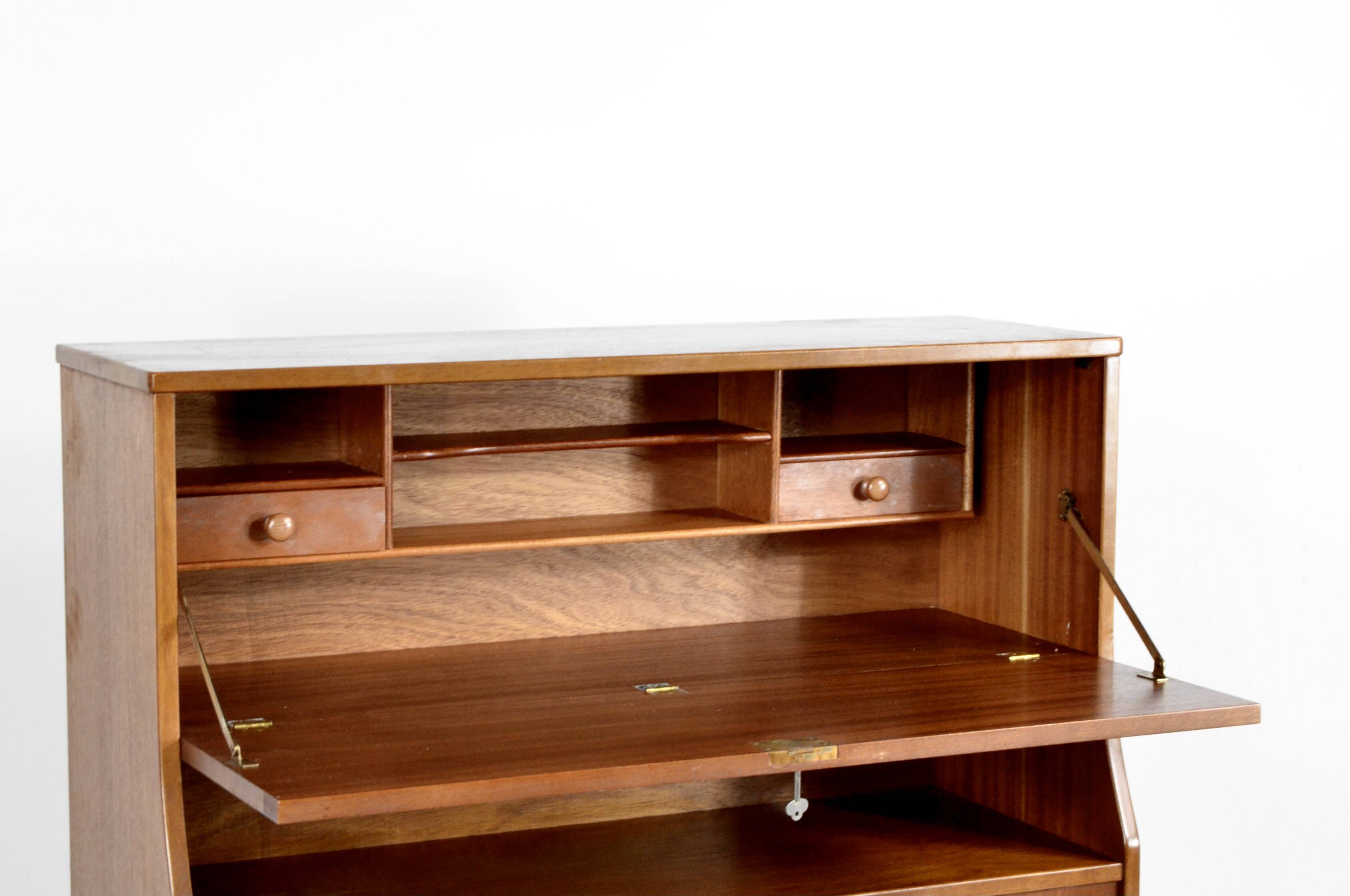 Vintage 'Jentique' Danish Style Teak Bureau / Sideboard / Cabinet. Delivery