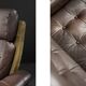 Vintage Mid-Century Danish Modern Brown Leather Swivel Armchair, 1970s