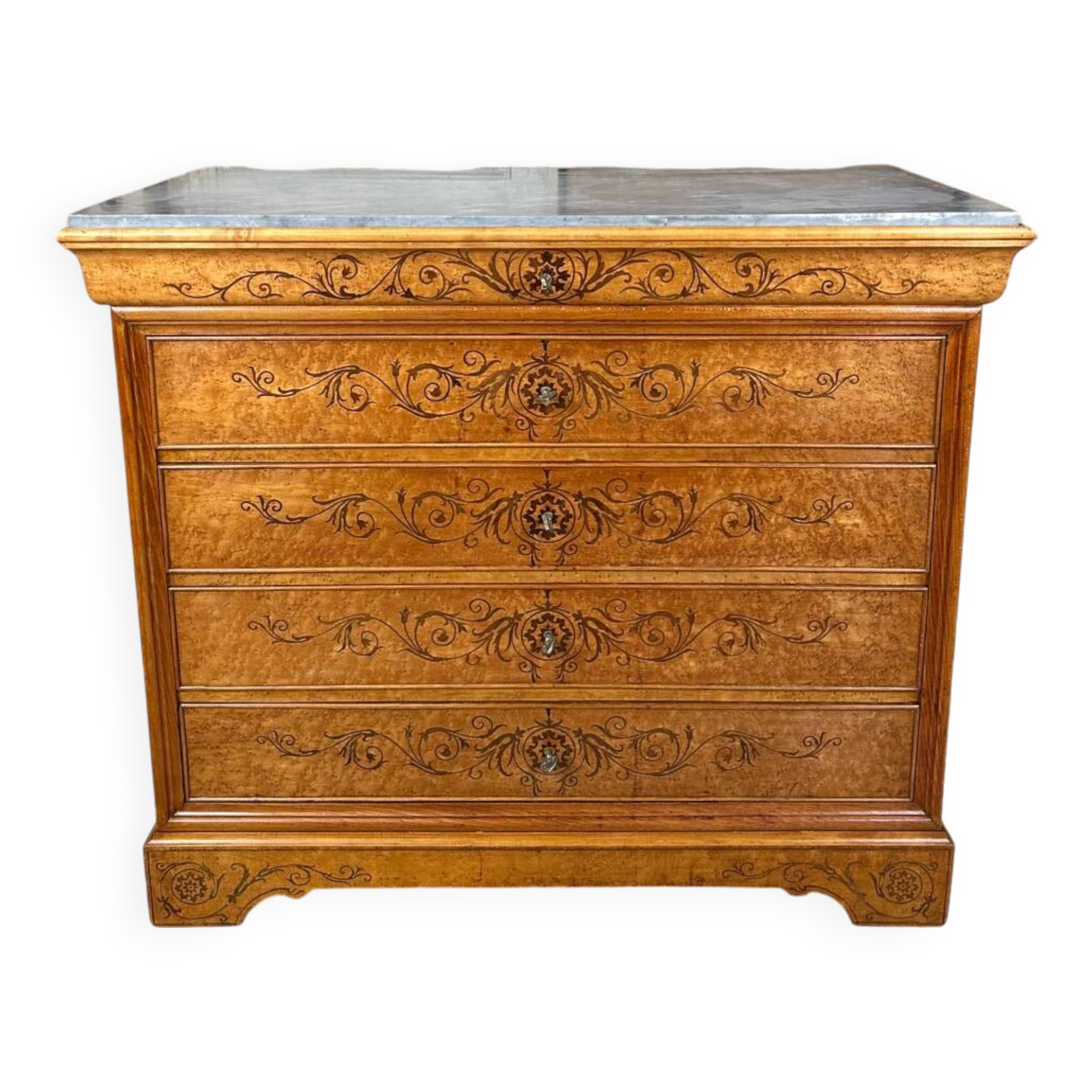 Charles X Style Chest of Drawers, 20th Century