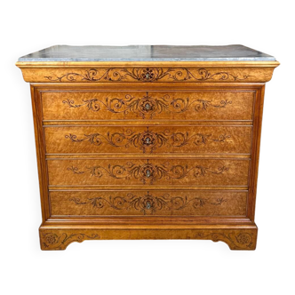 Charles X Style Chest of Drawers, 20th Century