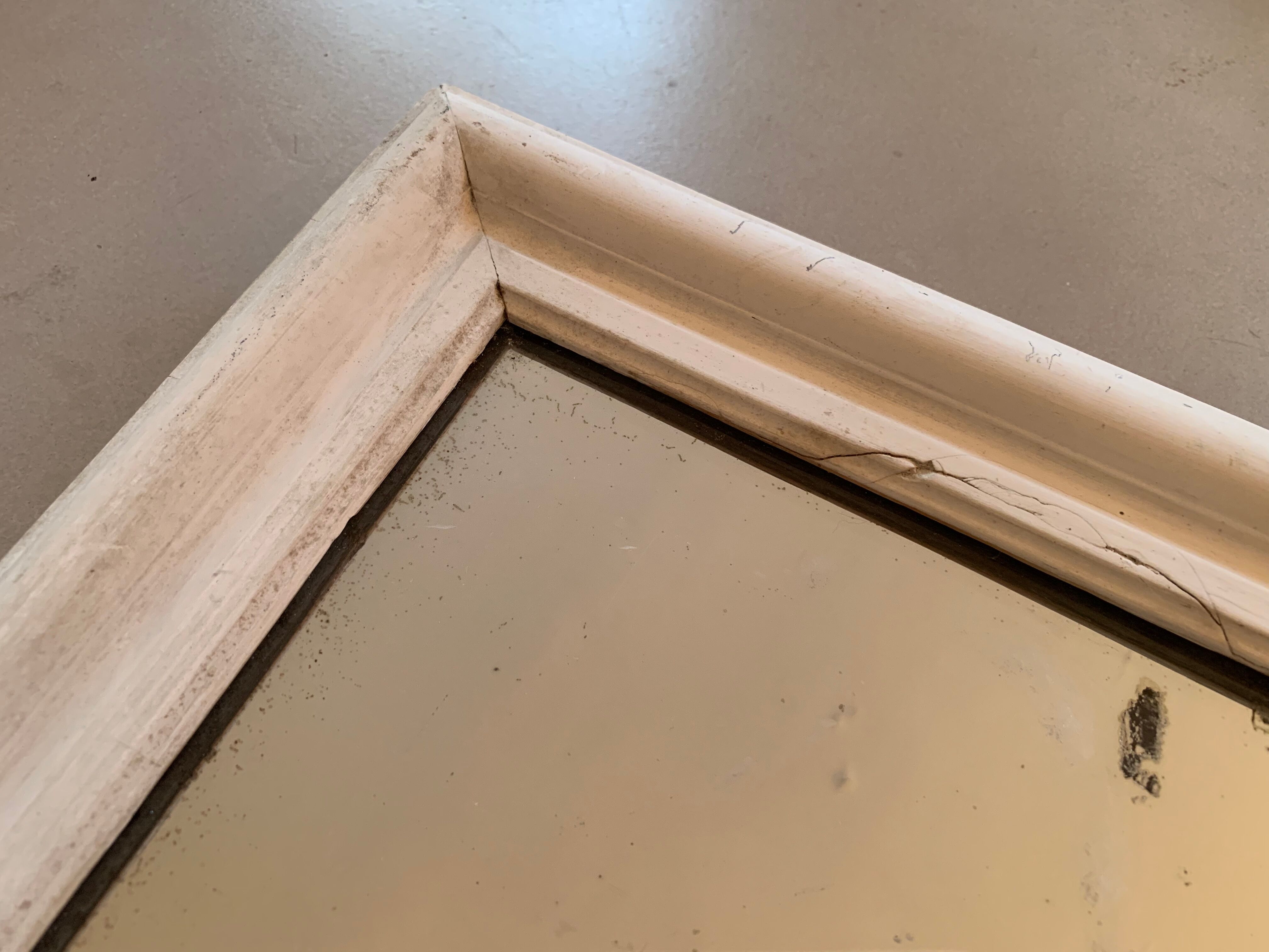 Old stitched mirror 43x37cm